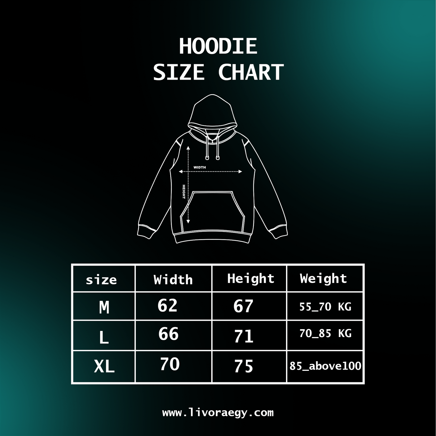 Black Edition -LIVORA CRAFTED FOR STYLE Signature HOODIE