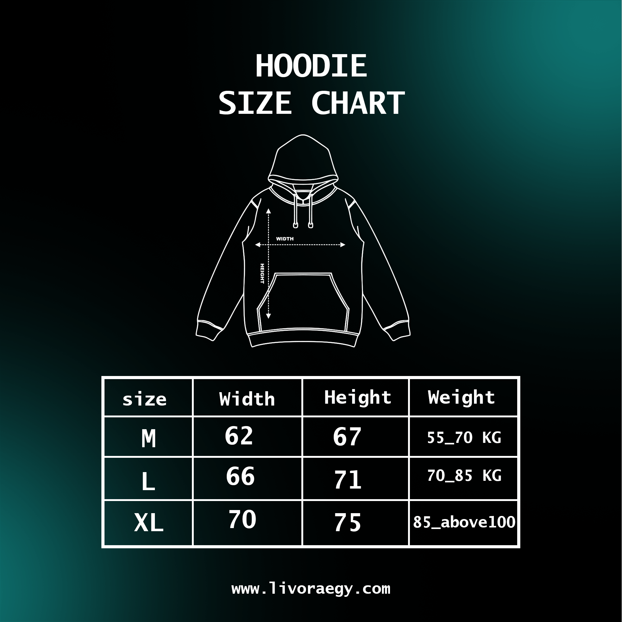 Black Edition -LIVORA CRAFTED FOR STYLE Signature HOODIE