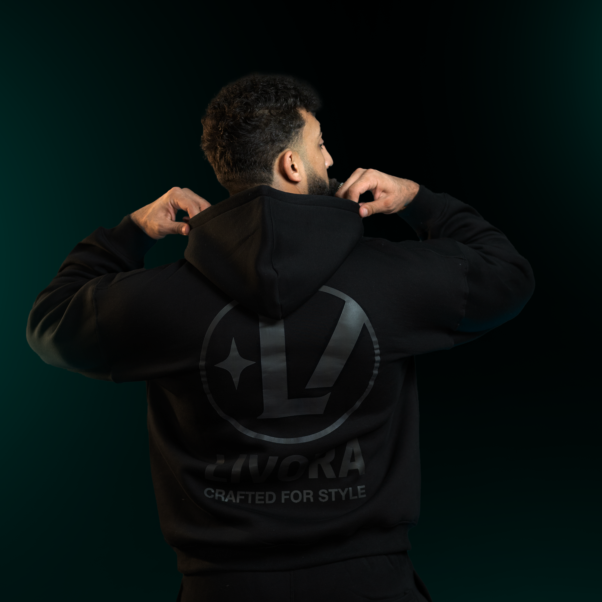 Black Edition -LIVORA CRAFTED FOR STYLE Signature HOODIE